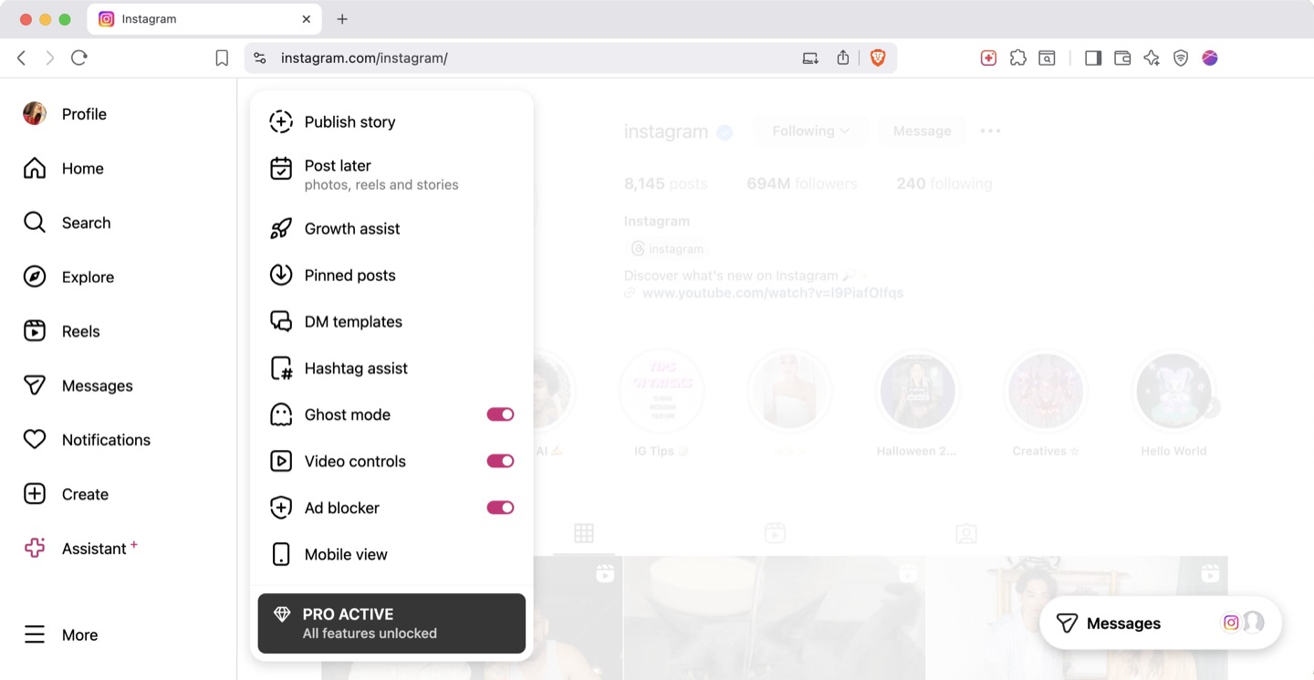 INSSIST Main Menu