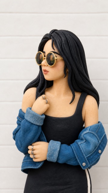 Clay Figure AI preset for Instagram photos